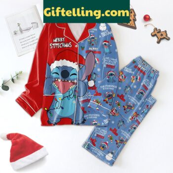 Merry Stitchmas All I Want For A Christmas Pajamas Set