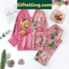 Princess Peach Merry Christmas Pajamas Set for women