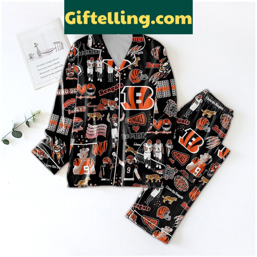 Cincinnati Bengals Welcome To The Jungle Pajamas Set
