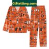Cincinnati Bengals Who Dey Peace Love Pajamas Set loungewear for men and women