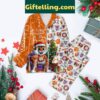 Clemson Tigers Christmas Polyester Pajamas Set