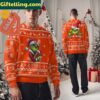 Cleveland Browns NFL Team Color Grinch Ugly Christmas Sweater