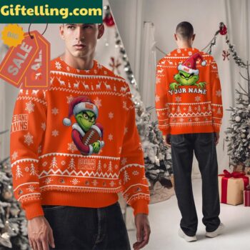 Cleveland Browns NFL Team Color Grinch Ugly Christmas Sweater