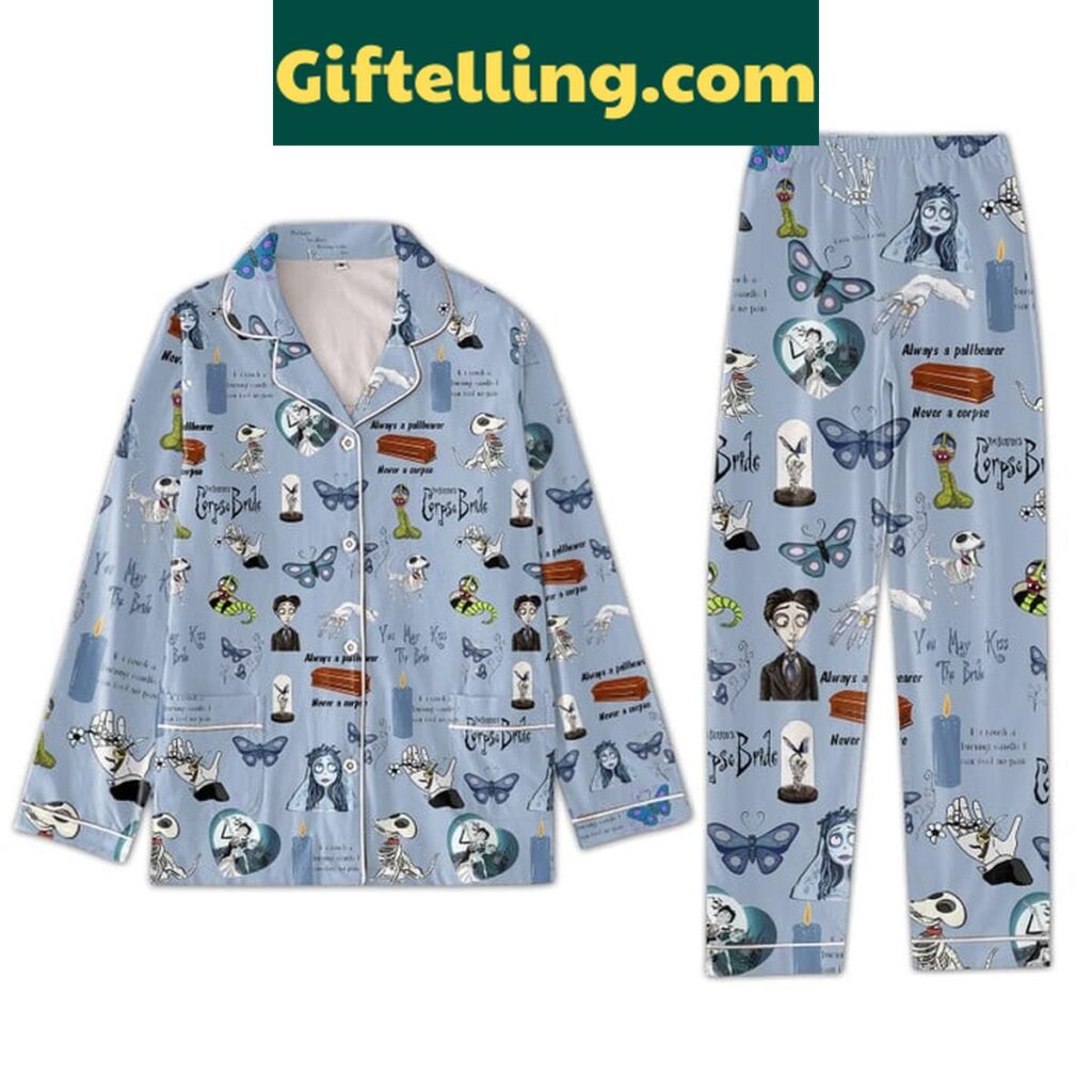 Corpse Bride Tim Burton Polyester Pajamas Set