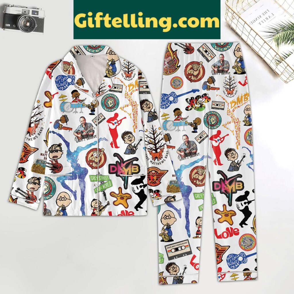 Dave Matthews Band This Song Sucks Polyester Pajamas Set - music themed polyester pajama set