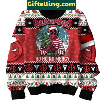 Deadpool Ho Ho No Mercy Ugly Christmas Sweater