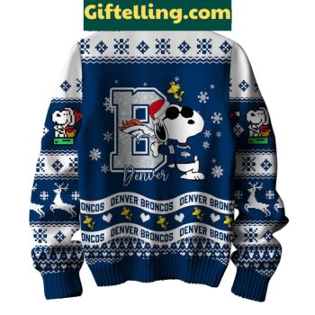 Denver Broncos Peanuts Snoopy Ugly Christmas Sweater