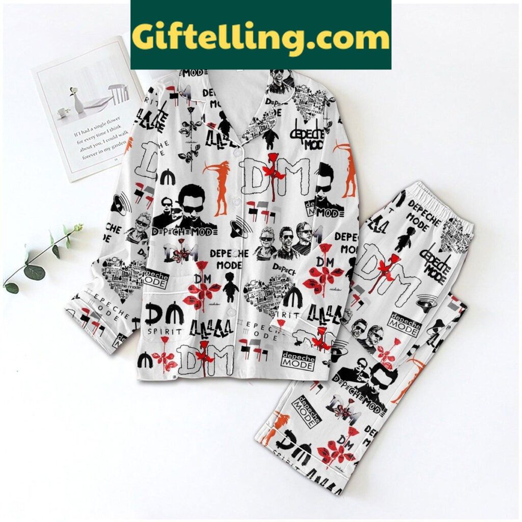 Depeche Mode Spirit White Design Pajamas Set