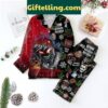 Disturbed Christmas Pajamas Set featuring a bold design and polyester material