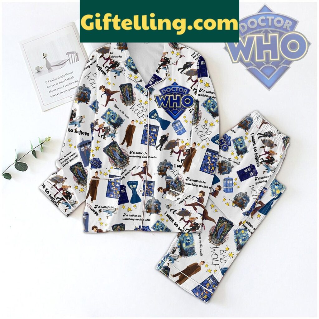 Doctor Who Bad Wolf Polyester Pajamas Set