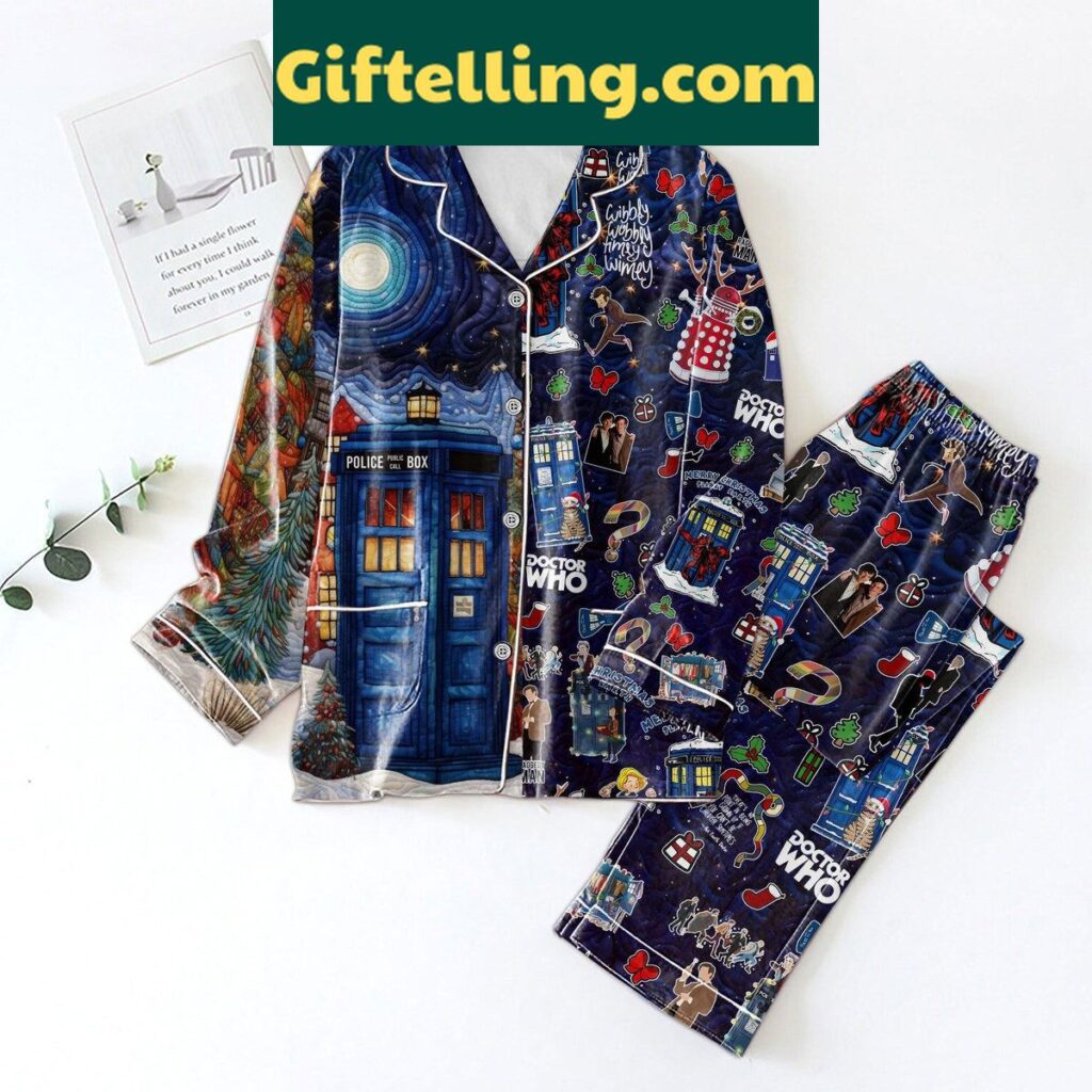 Doctor Who Merry Christmas Planet Earth Pajamas Set