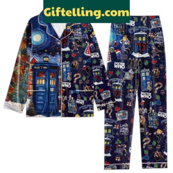 Doctor Who Merry Christmas Planet Earth Pajamas Set
