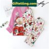 Dolly Parton In Dolly We Trust Christmas Friends Polyester Pajamas Set