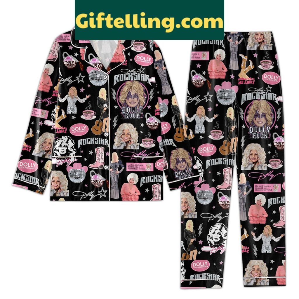 Dolly Parton Cowboy Take Me Away Pajamas Set