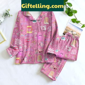 Dolly Parton You Look Into My Eyes And Light Those Dreamy Eyes Pajamas Set