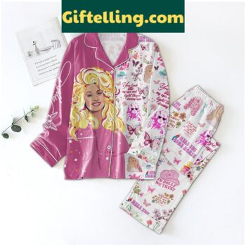 Dolly Parton Pajamas Set with You Look Into My Eyes and Light Those Dreamy Eyes design