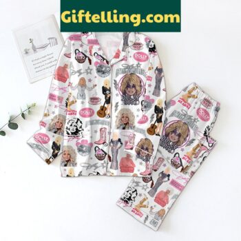 Dolly Parton The Rockstar Dolly For President Pajamas Set