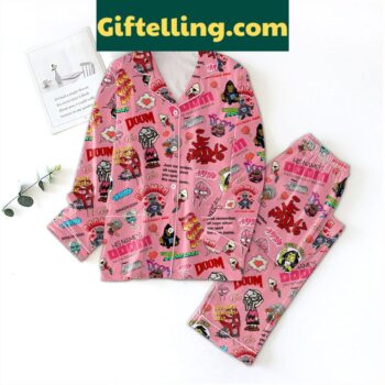 Doom Doomsday Valentine Polyester Pajamas Set