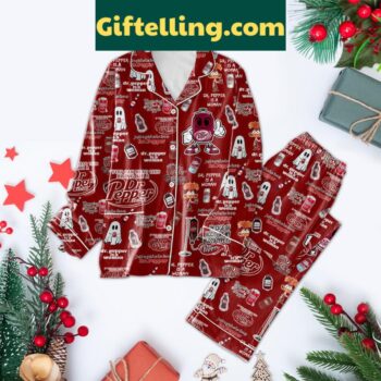 Dr. Pepper Christmas Polyester Pajamas Set