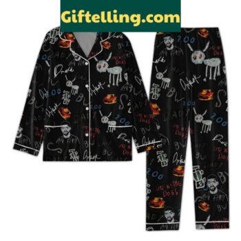 Drake For All The Dogs Pajamas Set loungewear for dog lovers