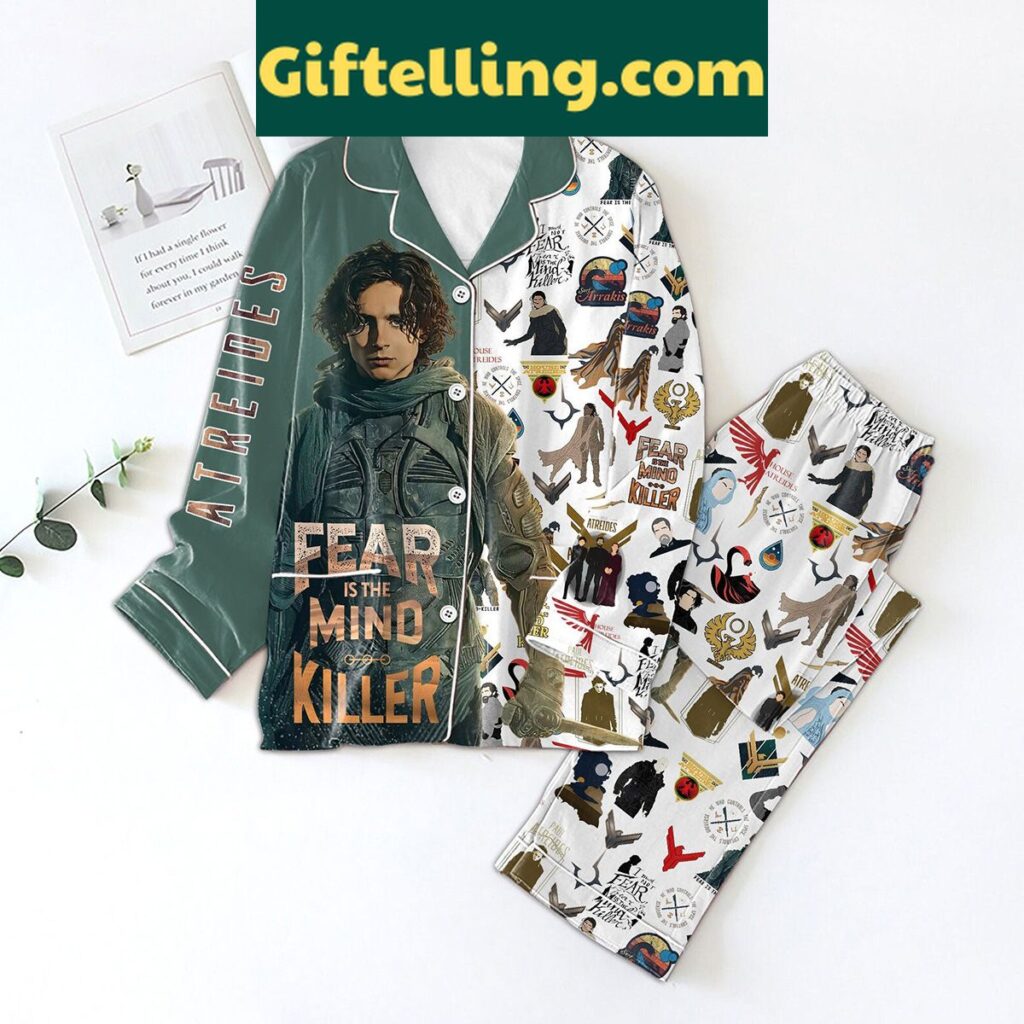 Dune Paul Atreides Fear Is The Mind Killer Polyester Pajamas Set