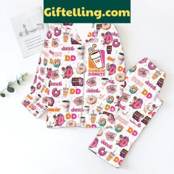 Dunkin' Donuts Christmas Pajamas Set