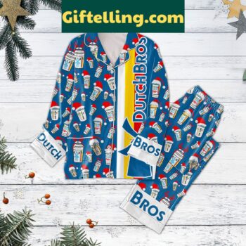 Dutch Bros Coffee Christmas Pajamas Set for adults