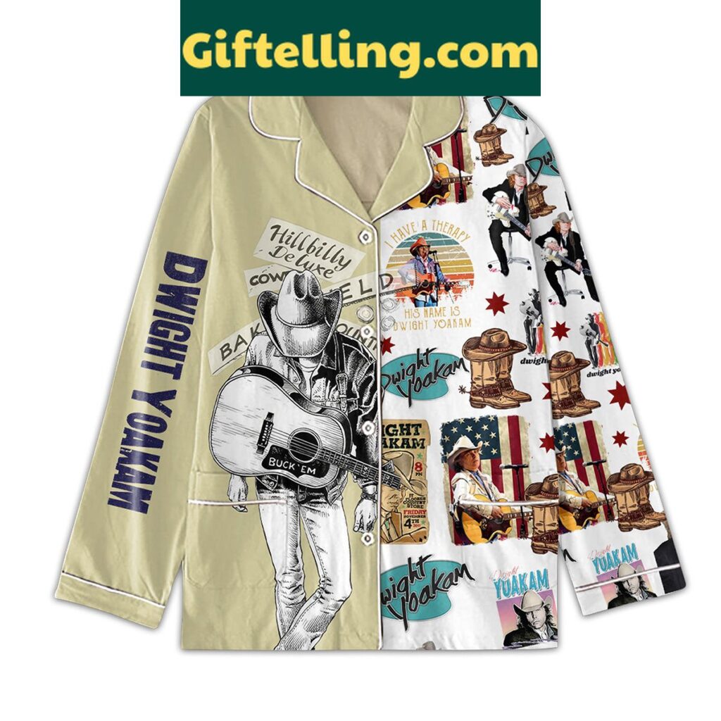 Dwight Yoakam I'm A Honky Tonk Man Polyester Pajamas Set