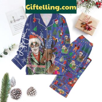 Elton John Christmas pajamas set with Step Into Christmas Let's Join Together design