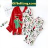 Fun holiday elf pajamas set with Elvis Presley design