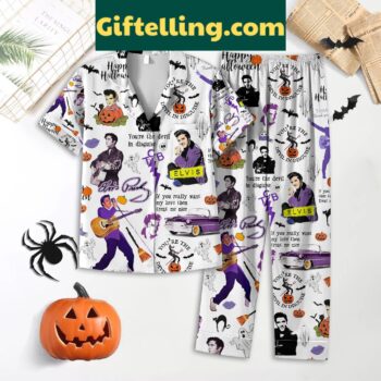 Elvis Presley Halloween Trick or Treat Pajamas Set for women and men