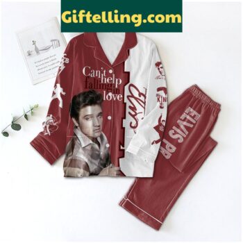 Women's Elvis Presley themed polyester pajamas set