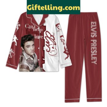 Women's Elvis Presley themed polyester pajamas set