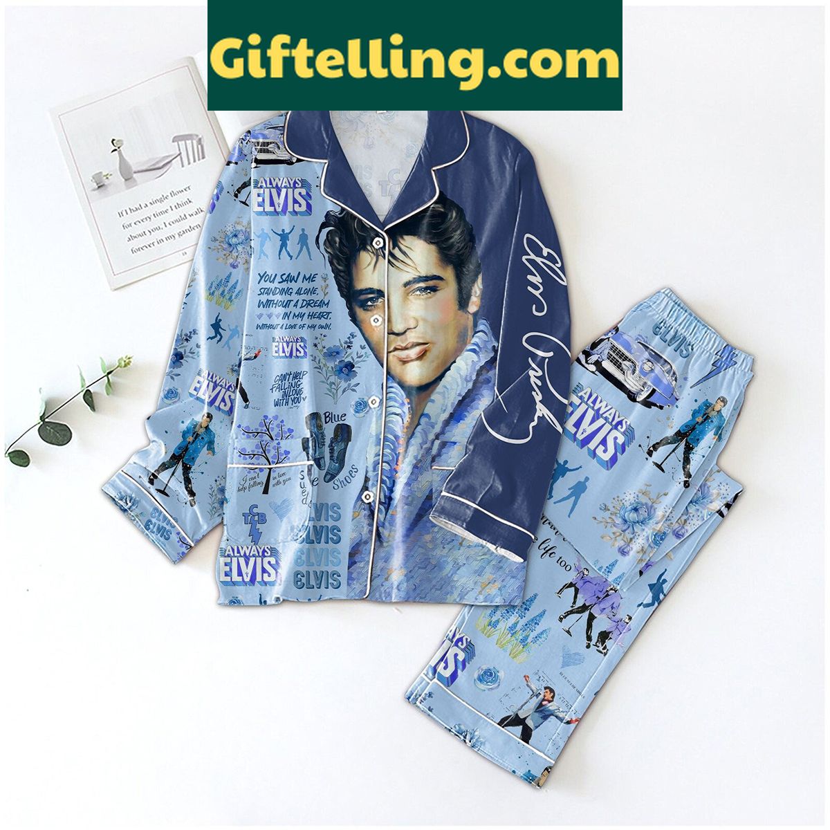 elvis-presley-pajamas-set-unique-gift-lounge-in-style-1 Elvis Presley Pajamas Set for men and women