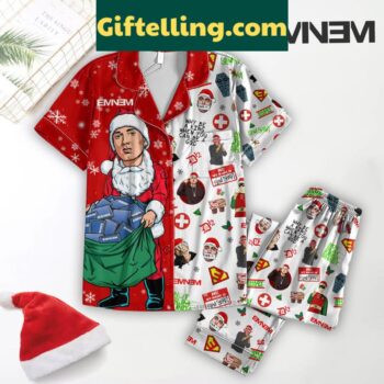 Eminem Holidays Santa Merry Christmas product image showing design and team colors