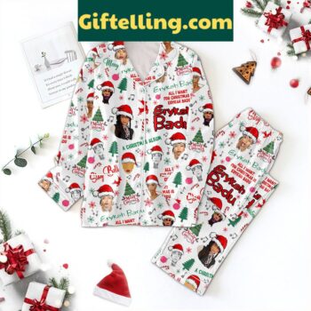 Erykah Badu Christmas Album Polyester Pajamas Set