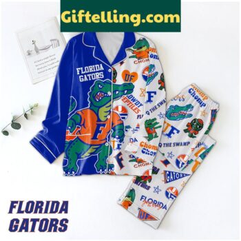 Florida Gators Fowdy Reptiles The Swamp Polyester Pajamas Set