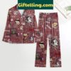 Florida State Seminoles red polyester pajamas set with Go Noles design