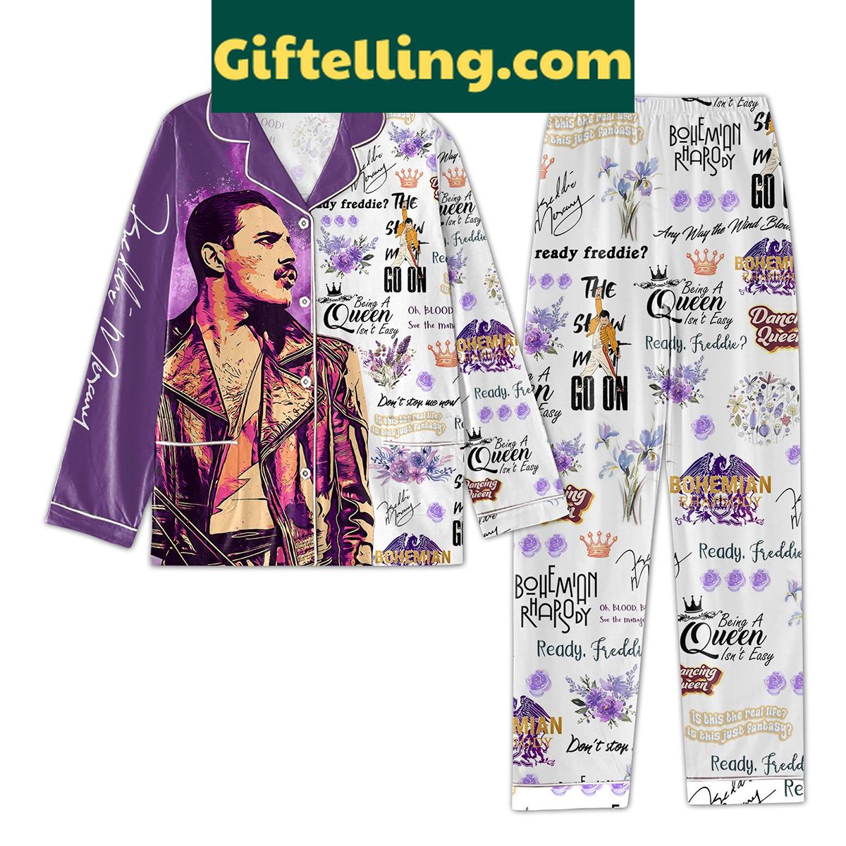 freddie-mercury-nohemian-rhapsody-pajamas-set-for-music-lovers-2 Freddie Mercury Nohemian Rhapsody Pajamas Set