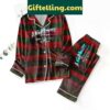 Freddy Krueger Halloween Polyester Pajamas Set, front view