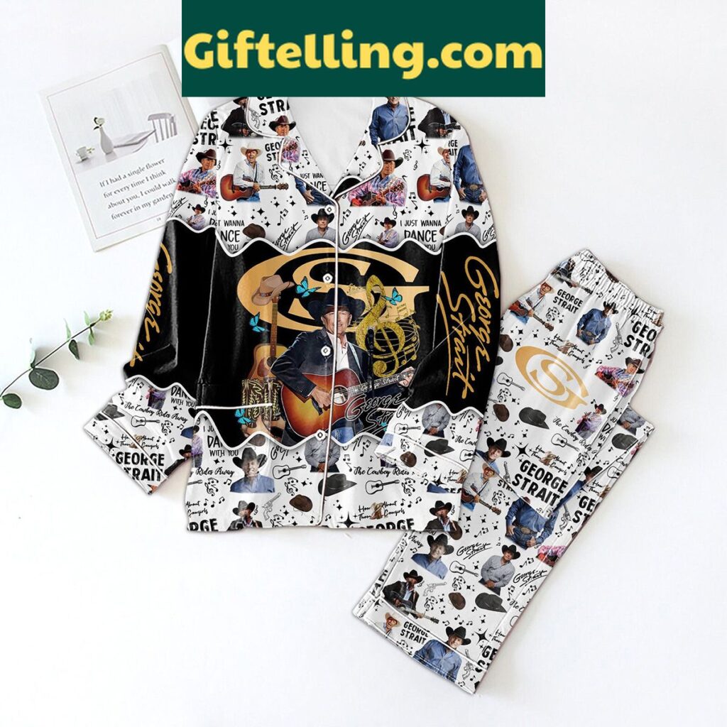 George Strait Just Wanna Dance With You Polyester Pajamas Set