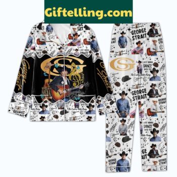 George Strait Just Wanna Dance With You Polyester Pajamas Set