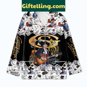 George Strait Just Wanna Dance With You Polyester Pajamas Set