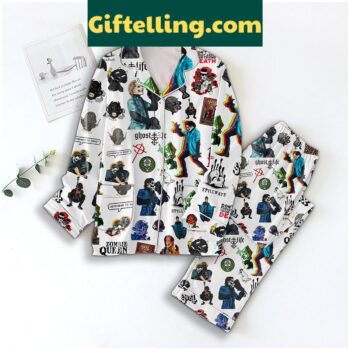 Ghost Life Zombie Queen Pajamas Set, women's zombie queen themed pajamas
