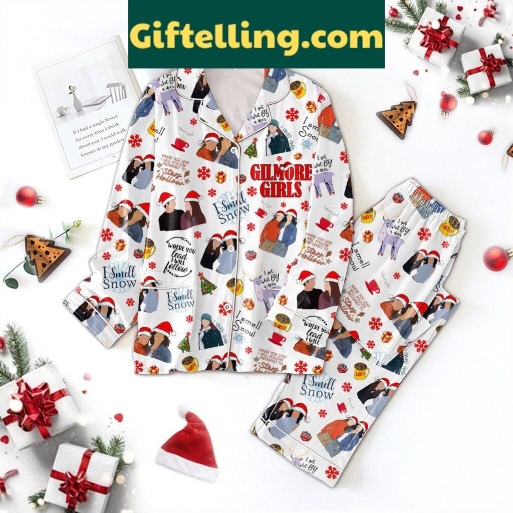 Gilmore Girls Christmas silk pajamas set