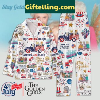 The Golden Girls Independence Day America Polyester Pajamas Set