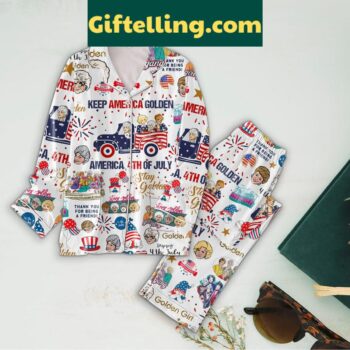 The Golden Girls Independence Day America Polyester Pajamas Set