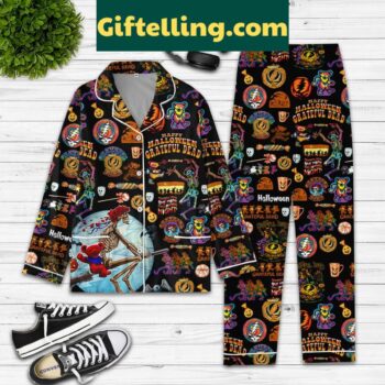 Grateful Dead Halloween Dancing Bear Polyester Pajama Set