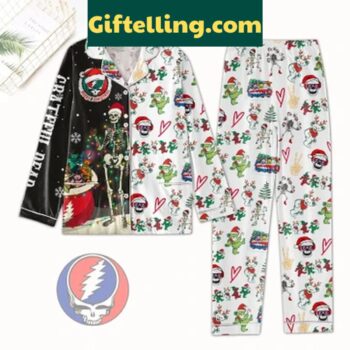 Grateful Dead Merry Christmas Dancing Bears Pajamas Set