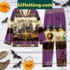 Grateful Dead On Halloween Pajamas Set featuring graveyard scene and skeletons